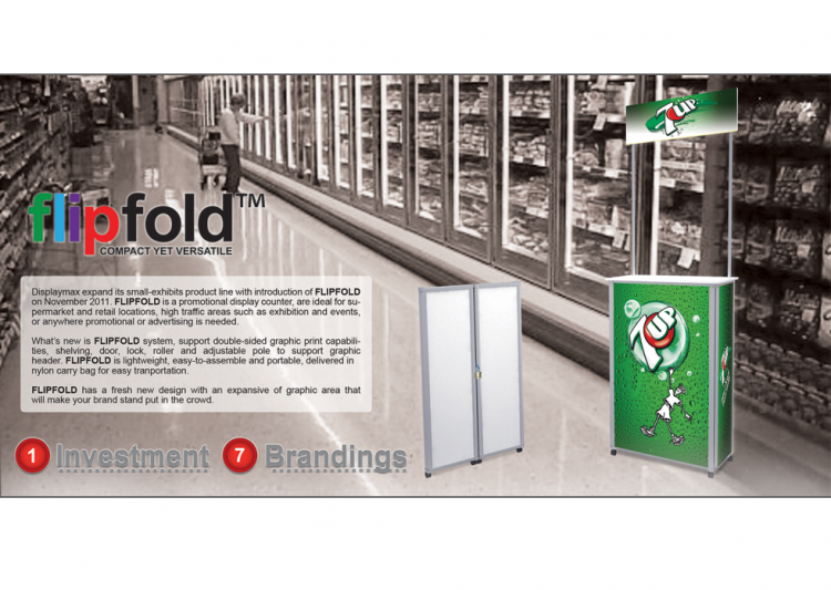 Flipfold Display Counter Flipfold Display Counter